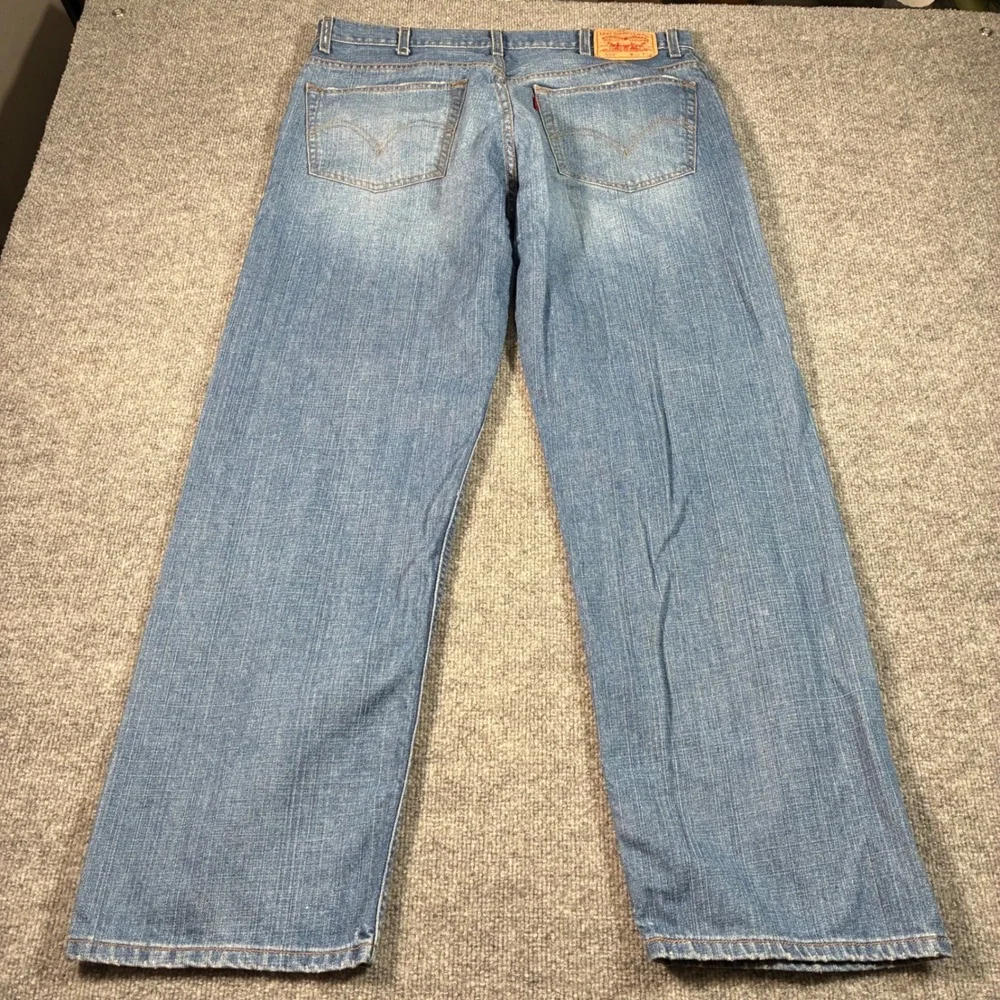 Levis 559 Relaxed Straight Jeans Mens 38x32 Blue Medium Wash Denim Workwear